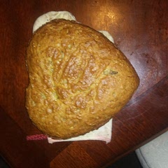 I had some left over bananas that were getting old. My mom didnt have the time to make anything so imade some babana bread. This recipe was really easy and it was fun to make and the babana bread was really good in the end