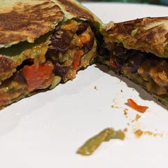 As a skeptical veggie eater, this meal won me over after one bite!  It's filling and very tasty.  I'm already looking forward to making it again.  

It is a little spicy so moderate the amount of hot sauce added based on your personal tastes.
