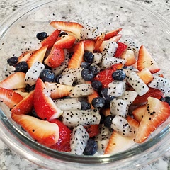 Didnt have fresh mint but squeezed fresh lemon and added a little dries mint flakes