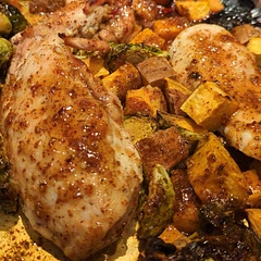 Made a bunch of adjustments for the other parts of the recipe based on what we had, but we used the sauce part of the recipe and it was bang-on! Absolutely delicious.