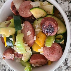 Made it with rice and kielbasa, it's wonderful !