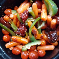 I didn't follow the recipe exactly. I put the vegetables in the crockpot with the chicken and mixed it all up. I also added tomatoes and kept the chipotle peppers in. I did not add any salt and I used chicken broth with no added salt. 

I let it cook on low for 3.5 hours and then put it on a bed of rice with a side salad. Very, very tasty and so very easy! I think next time I will put in some black beans as well for some added fiber.