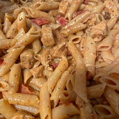 spice up the pasta if that’s you’re thing. can’t go wrong. added more chicken broth as I had more penne and still came out good. So delicious!