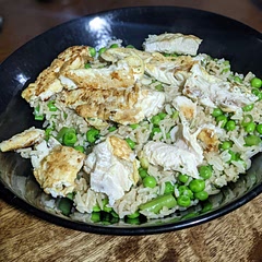 Really lovely. Tasted very "takeaway-ey"! Quick and easy to make. We'll have this again. Will try adding some 5 spice or soy sauce or something to the eggs next time to liven up the fish a bit I think.