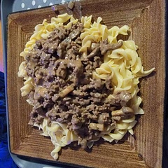 I did add an onion, and doubled the hamburger. My husband and I loved it.
