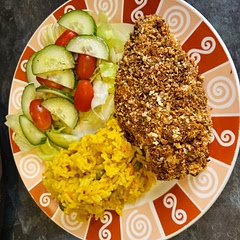 I upped the the ingredients to 4 portions it made enough for 3.. I think the double dip was great for it to stay on. Lovely and moist  so much flavour  will definitely be putting this on my weekday  meals
