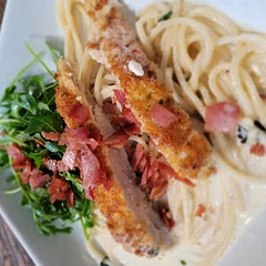 Excellent! And the arugula on the side? Wow! Definitely adds to the total flavor profile of the dish.