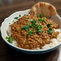 My absolute favorite, easiest, cheapest & most flavorful go-to recipe! Lentils, onions, ginger root, seasonings, tomato sauce, coconut milk & water becomes the most unbelievably delicious meal in 30 mins. MUST TRY!