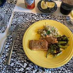 Made it with coconut rice and it was great. Added miso paste to the sauce and it was great. It was good with extra ginger. I also got fresh fish from my local fish market and it was very fresh