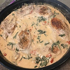 Definitely increased the sauce. Very tasty meal. Would rather chicken thighs next time instead of the breast. Placed it on angel hair spaghetti.