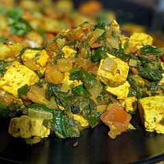 Used tofu instead of Quorn and marinated the tofu in curry paste before air frying it. We did increase the spices a bit too. Served it with bombay roast potatoes (mob kitchen) and mango chutney. Really tasty!