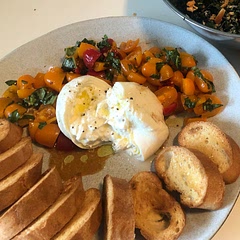 Made this with gluten free bread crostini! 
loved it.