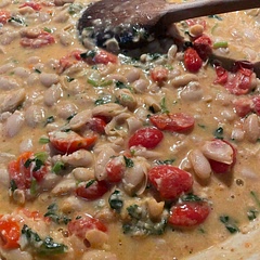 Wow, my new favorite- quick, easy and so comforting! Lemon at the end is a must (imho ) and a tiny drizzle of EVOO definitely rounds it up. Will make it again soon