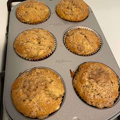 These were delicious! I don’t think I did the crumb quite right, but I love how it came out regardless.
