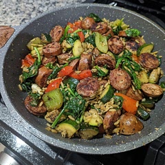 I love this recipe! This is my 3rd time. I seasoned with oregano, thyme, rosemary, sage, and basil. Substituted garlic and onion powder with garlic and onions. I recommend some spinach and rice if your making it a meal.
