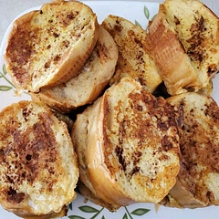 Easy to double recipe and yummy with french bread. You can make a whole loaf of bread with a doubled recipe.