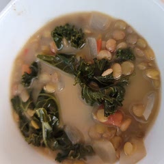 Good hearty soup with all the lentils. Didn't use full fat coconut milk or it would have been thicker. But it's good this way.  Very strong coconut milk flavor so don't make it if you don't like that.