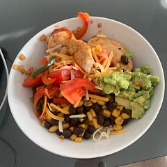 I added tomatoes. Delicious, and easy. Makes 4 good-sized portions! Excited for left overs for lunch tomorrow.