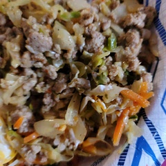 We used turkey and this came out amazing. Def will be making again.