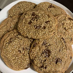 These were absolutely delicious! And they stayed super soft when cooled. A really interesting and different cookie.