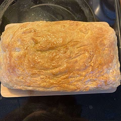 Was a little ashy coming out the oven rubbed butter on it with a piece of paper towel