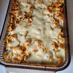 I think it could be made in skillet instead of having to use the oven (I hate doing dishes). Overall I really enjoyed it served with garlic toast. It's a keeper!