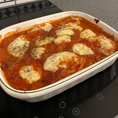 Really tasty, easy to make. Cooked for a little longer than the recipe said to! Served with potato wedges :)