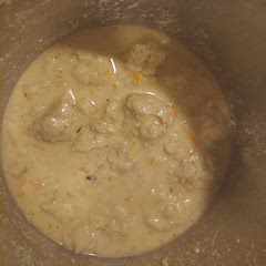 My husband gave me the side eye when said I was using celery and carrots, but he is in love with this recipe and so am i!!!! The pic above is from the 2nd night. I even made more bisquits and it tasted like it was fresh made! Highly recommended!!