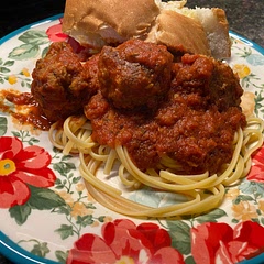 Very good recipe! I didn’t get to use real onion because I didn’t realize that they had gone bad. So, I opted for dried minced onion. I also added some Italian seasoning. Next time I may add some honey to the sauce while it is cooking to add some additional sweetness. Total time I left the sauce cooking on the stove was about 1 1/2 hours.
