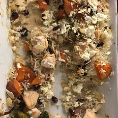 I added broccoli instead of Brussels sprouts and added some feta cheese at the end and cooked it for 2 extra minutes which made it taste even more delicious!
