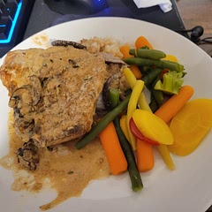 Was decently easy to make and tastes good, next time I would add onions to it