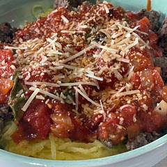 I had 5 tomatoes that needed to get used up so instead of the whole tomatoes by the can, I tossed these in. When I added them in, they needed to get soft before I could mash them so I covered them with the lid for about 7 min. Then proceeded with the rest of the steps! Perfectionnn!