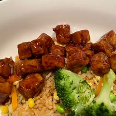 Really good! I cut the sauce recipe in half and used tofu instead of chicken. Would make again.