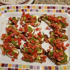 This was amazing.. I served it with sauteed green beans with garlic and roasted mini red potatoes... the whole family loved it.  Amazing!! Will be making this again. ( I added pre-made  pesto)