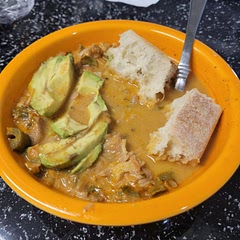 So good!! I added an extra cup of broth, extra spices & cilantro, and used jackfruit instead of chicken. Turned out like taco filling. Very good with avocado and bread on the side!