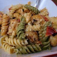 Made it without sausage, and it's just as good! Careful with the red pepper flakes since you're using real red pepper as well. The spice can be a bit much if you have a low tolerance. Overall very creamy and delicious!