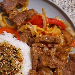 Absolutely delicious!! Will definitely make again. I had steamed rice on side but I didnt make enough sauce for my rice so I used furikake. This is a new favorite!