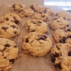 These came out more domed than the example in the recipe, but they are delicious!