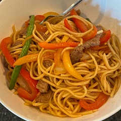 I love making this dish. Super easy and very delicious! I substituted the broccoli and mushrooms with green beans. Red, yellow, and orange bell peppers. Definitely my family’s favorite.