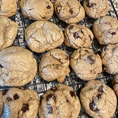 Best chocolate chip cookies I’ve ever had. Hands down!! Follow the recipe exactly and do not cook past 8 mins. They. Come. Out. Perfect!!