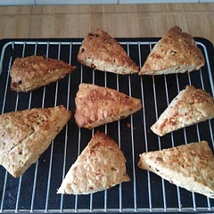 These are really nice. Spread with a dairy free butter right out of the oven.