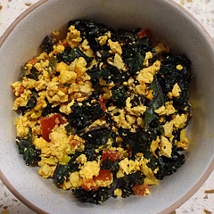 Easy and healthy. With khale instead of spinachs.