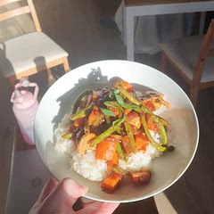 Very tasty! In the future I might add cashews as well for a bit of crunch. Also may add more chillis and/or spices for heat.