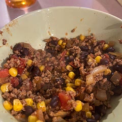Added a bit of lime juice. Cilantro would probably be good with it too but I didn’t have any