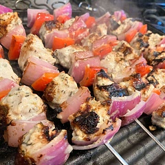 Next time would add a green bell pepper to the skewer