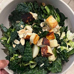 Yeah, I put some fried cheese on kale. Overall effect? Better than just plain kale.