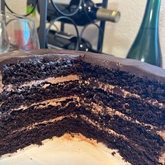 Was a really easy recipe! Made a toffee buttercream frosting for it and I’ve never had such a moist chocolate cake before.
Definitely going to make it again.
