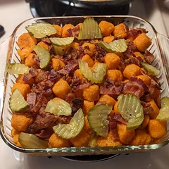 It was easy and delicious. I used the leanest beef and substituted with sweet potato. I also added lettuce and tomatoes as a topping 😉 Yum!