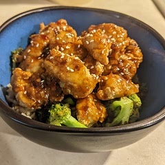 Pretty good! I used rice vinegar instead of white vinegar. I recommend not mixing the sauce and chicken together if you predict that you're going to have leftovers. That way you can crisp up the chicken in the air fryer when you go to eat it again.