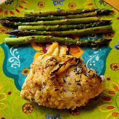 I think there is a mistake in this recipe. It calls for 1 tbsp of Dijon mustard and 1 tbsp of regular mustard. I thought it was weird but I did it anyway. Not good. Even after peeling off the skin (where most of the sauce was) it was still barely edible. I had to make a cream sauce to counter all the mustard taste to finish eating. I might make it again with half the mustard.